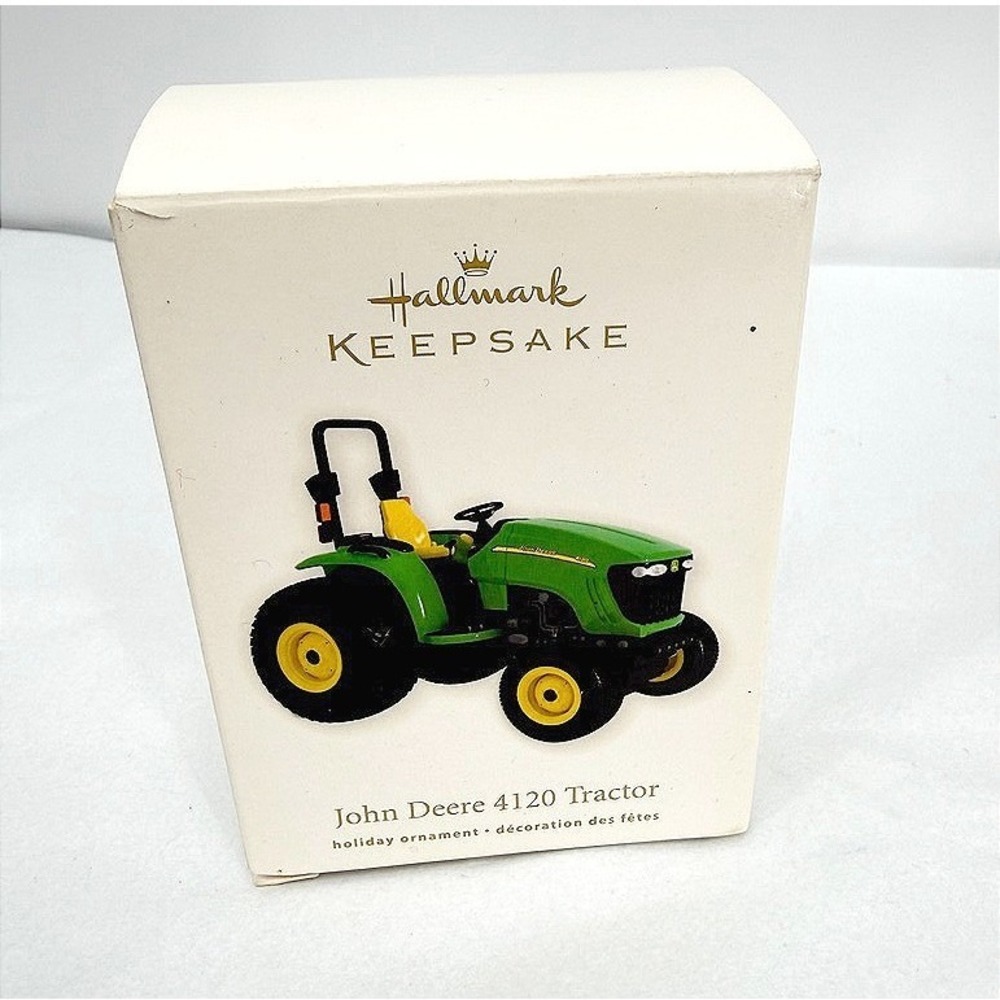 Hallmark Keepsake John Deere 4120‎ Tractor Ornament Die-Cast Green 2012 Farm